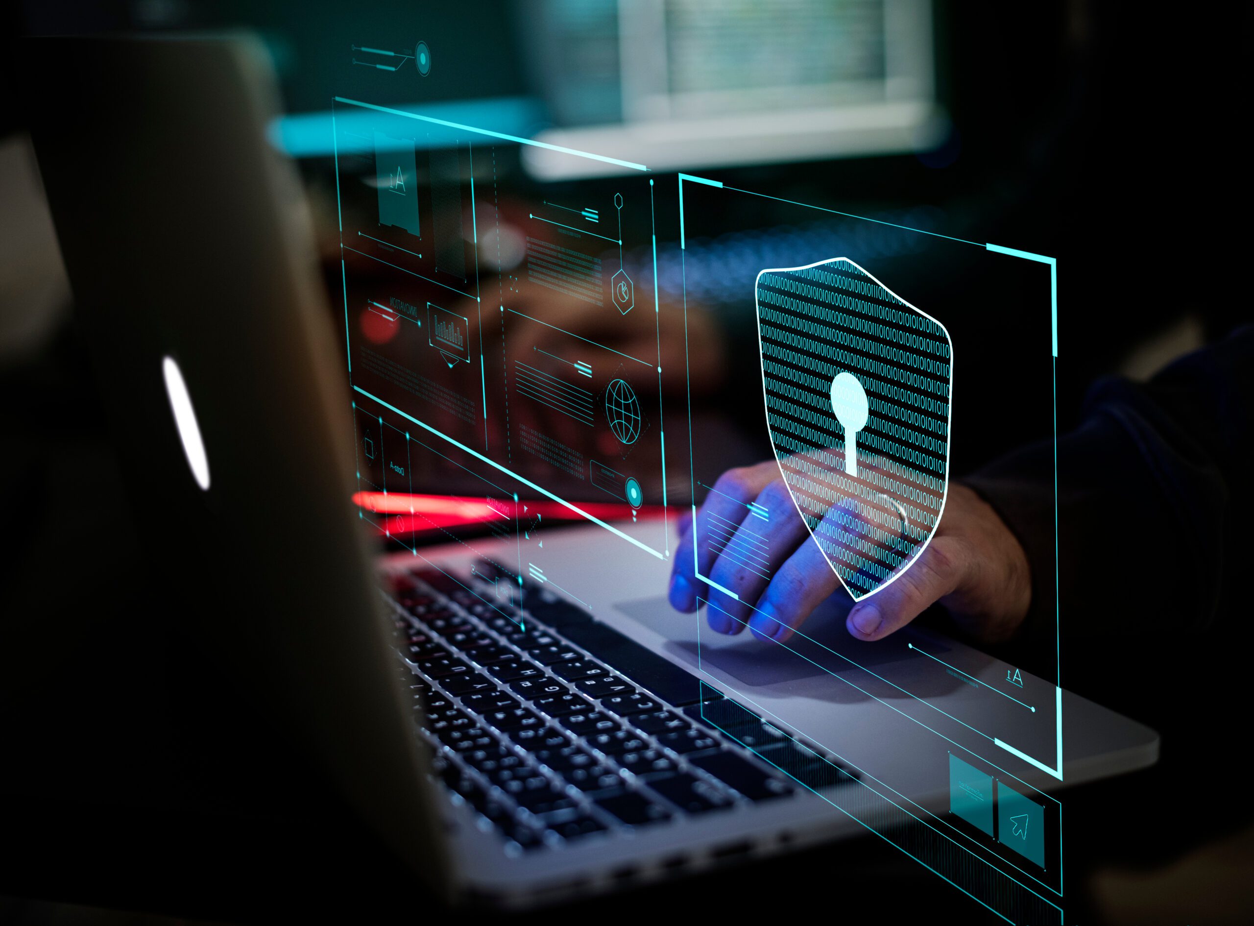person working on cybersecurity person working on cybersecurity